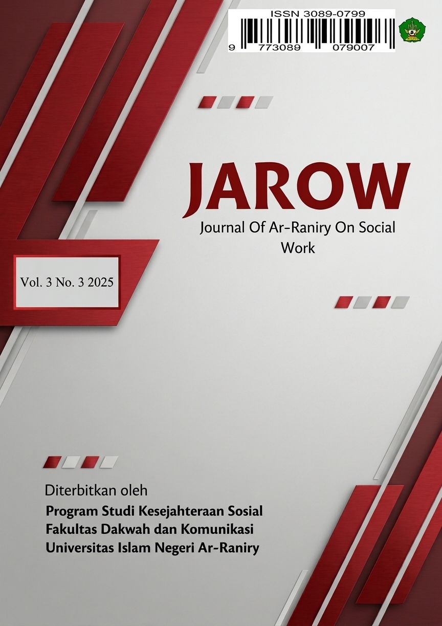 					View Vol. 3 No. 3 (2025): Journal of Ar-Raniry on Social Work
				