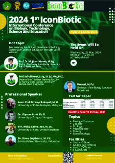 Proceeding International Conference on Biology, Technology, Science and Education  ICONBIOTIC